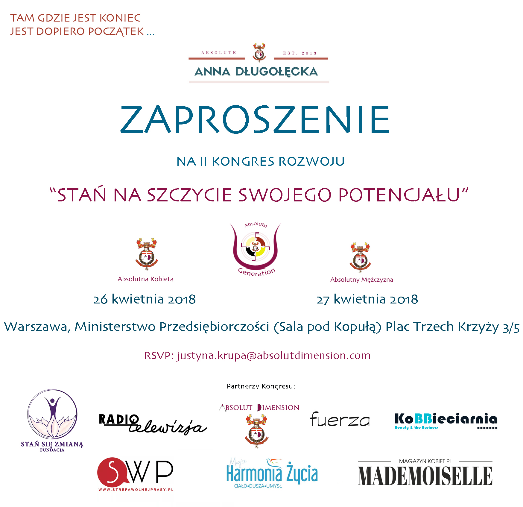 II KONGRES ROZWOJU- STAŃ NA SZCZYCIE SWOJEGO POTENCJAŁU