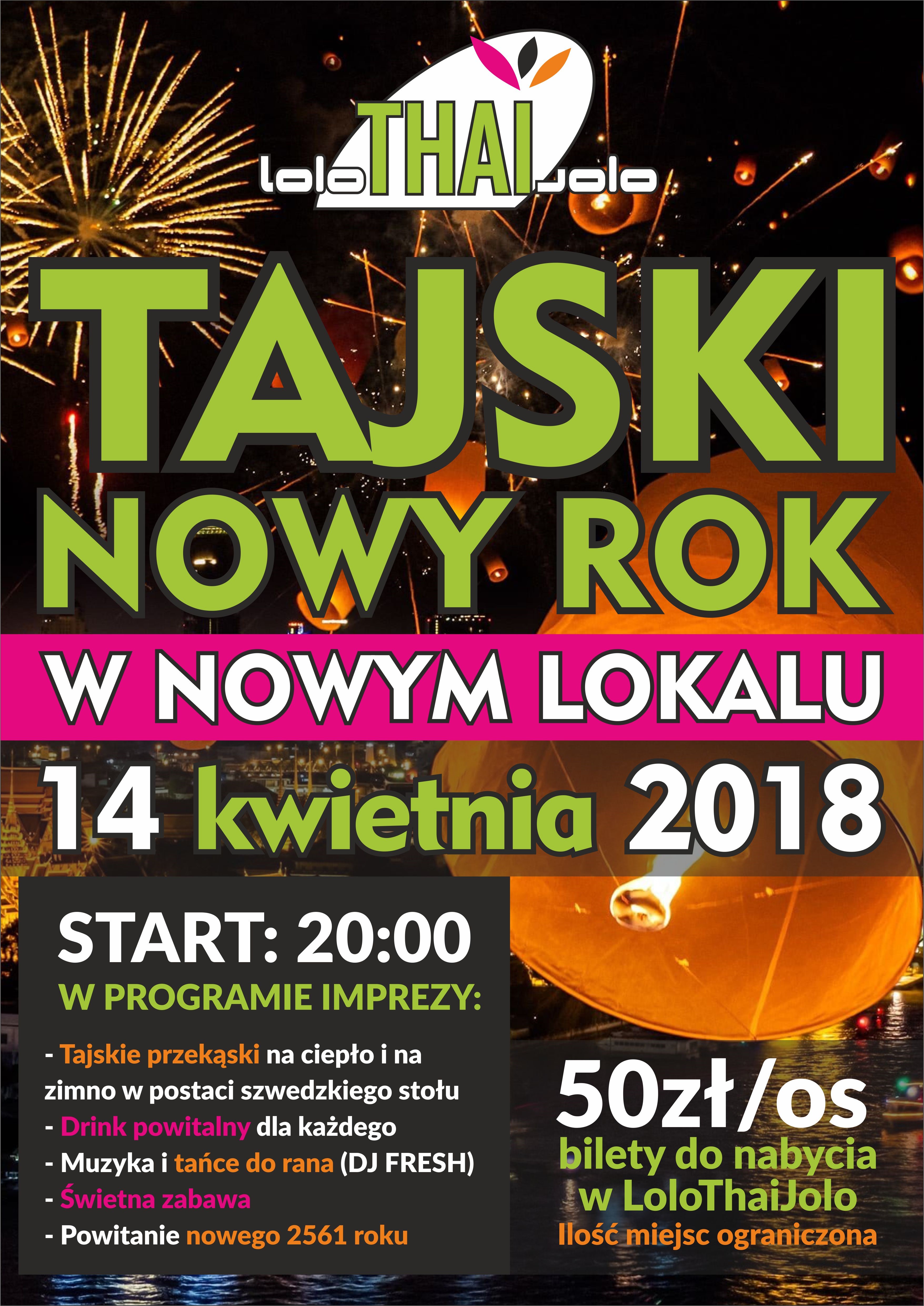 Tajski Nowy Rok w nowej Restauracji Lolo thai Jolo