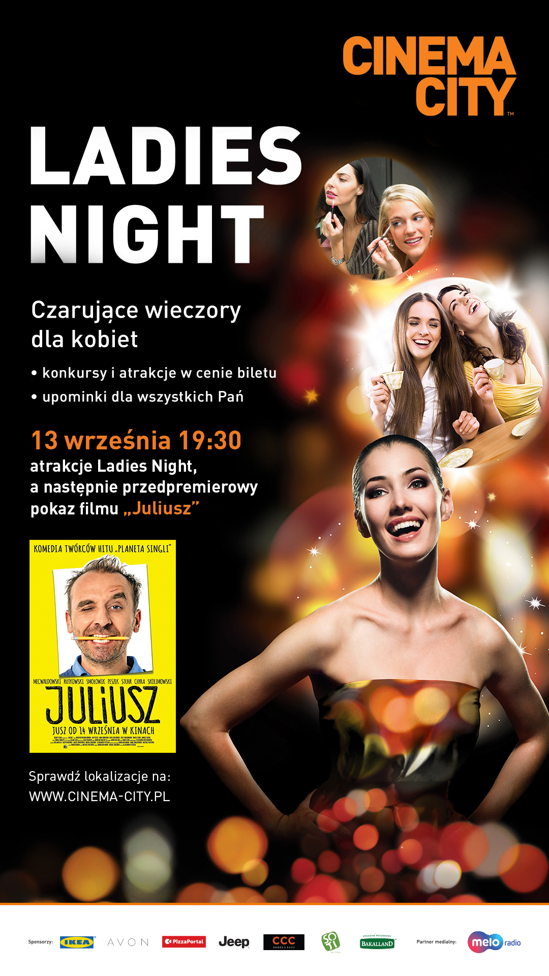 Spotkania Ladies Night w Cinema City powracają po wakacjach! | 13.09.2018