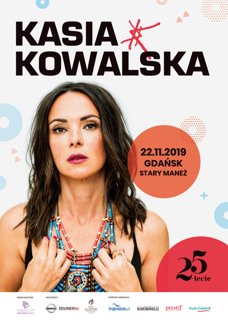 magazynkobiet.pl - Kasia Kowalska z zespołem – 25-lecie magazynkobiet.pl - Plakat Kasia Kowalska Gdańsk 25 lecie 726x1024 - Kasia Kowalska z zespołem – 25-lecie