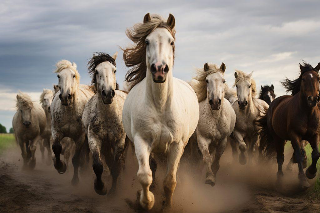 sennik konie - sen w którym widzimy pędzące stado koni
