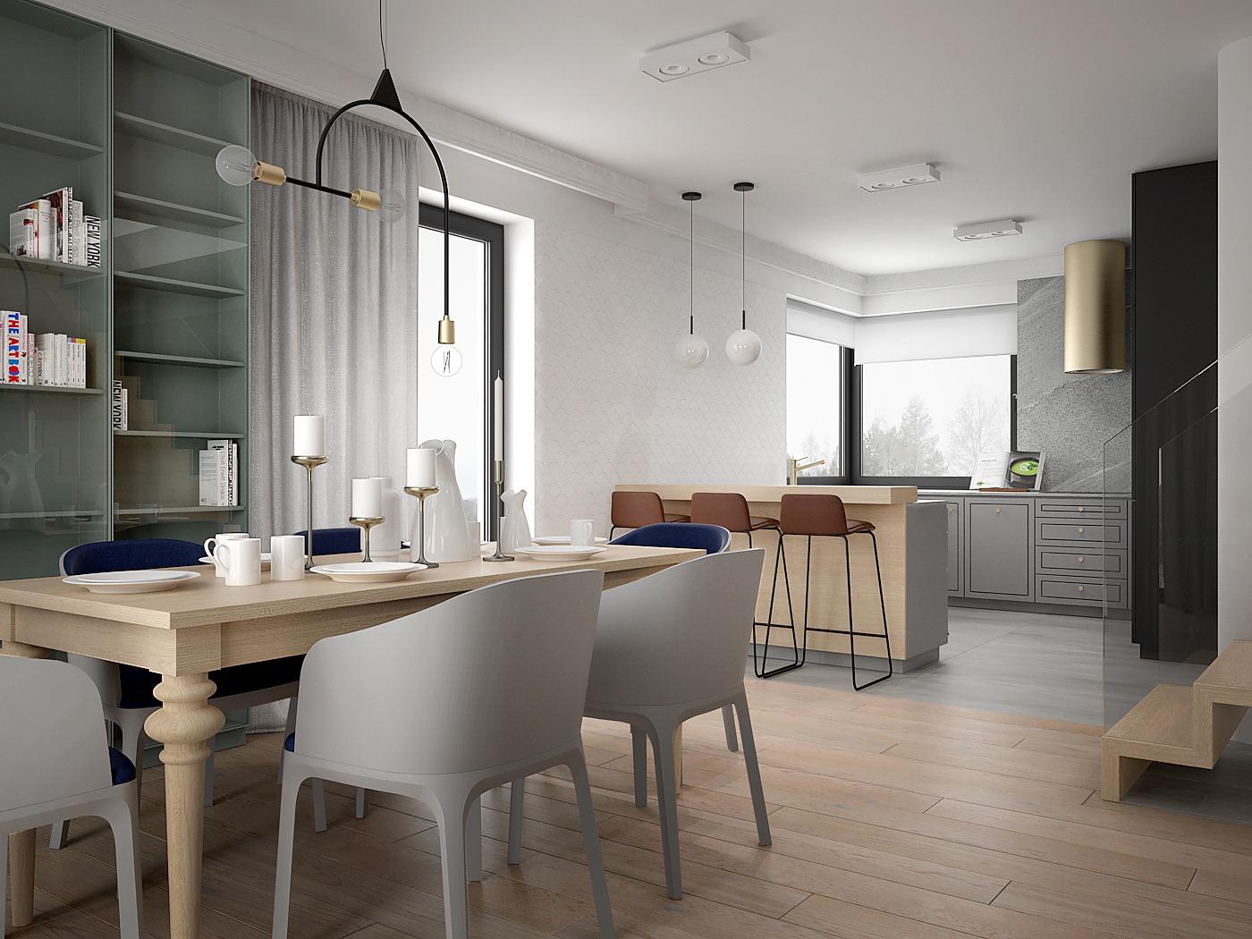 kuchnia zaprojektowana z zasadami feng shui