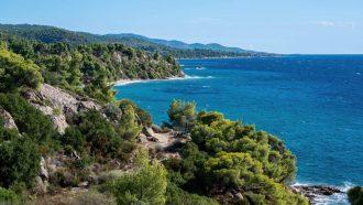 Aegean sea coast of Greece