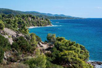 Aegean sea coast of Greece