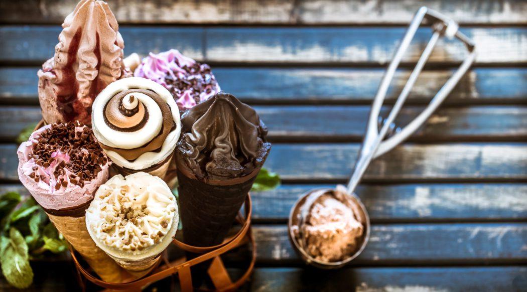 ice cream cone stand
