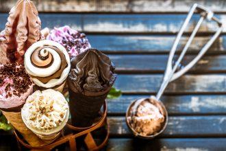ice cream cone stand