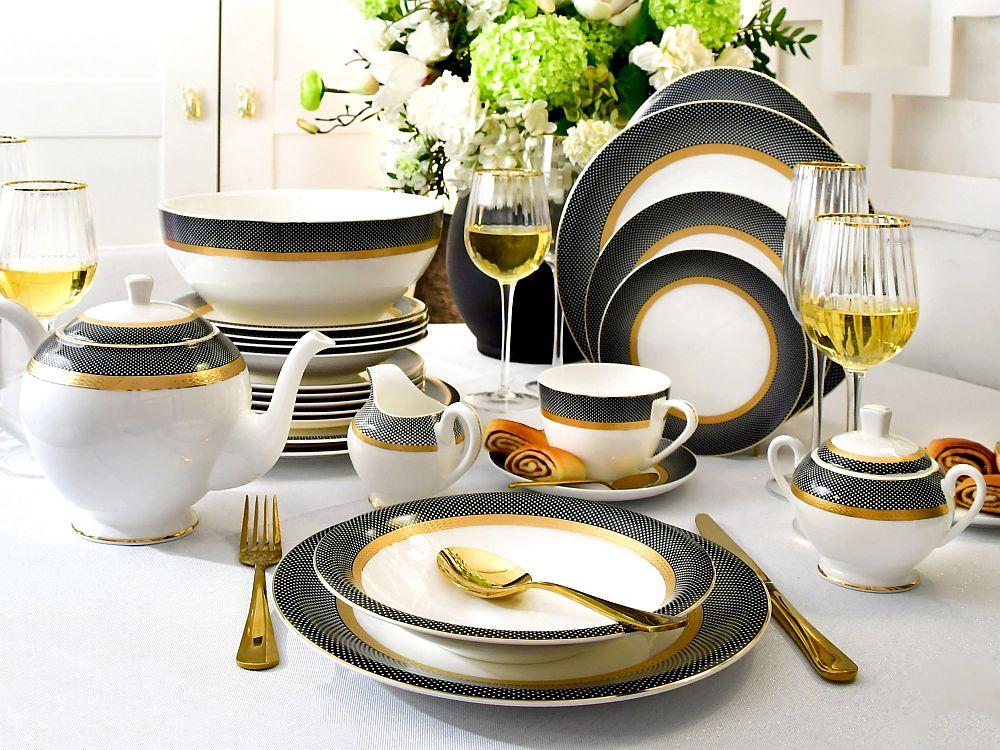 Elegancki serwis obiadowy na prezent