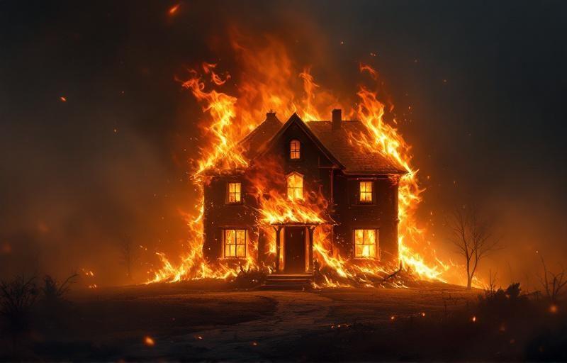 sennik pozar cudzego domu znaczenie snu