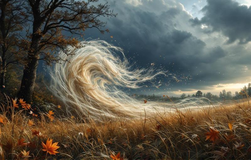 Sennik: silny wiatr — znaczenie snu