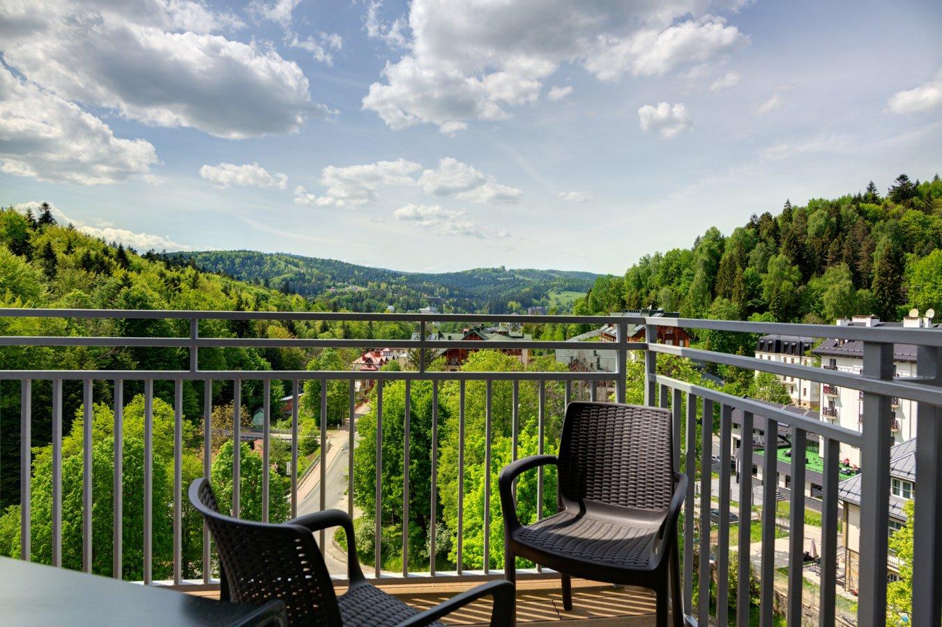 Widok z Silesia Krynica-Zdrój