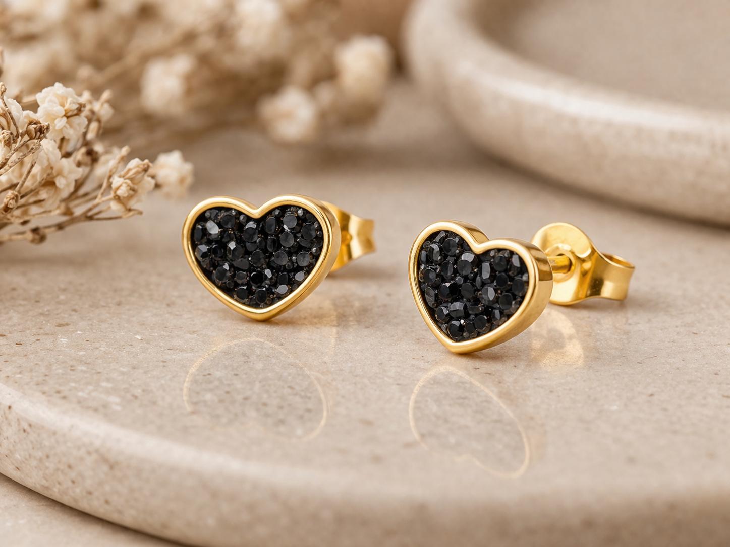 drobne kolczyki, serduszka z oferty veela.pl