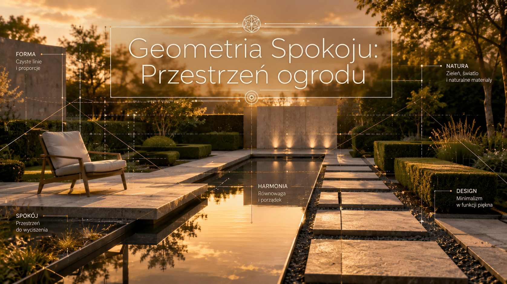 Geometria domowego spokoju w przestrzeni ogrodu